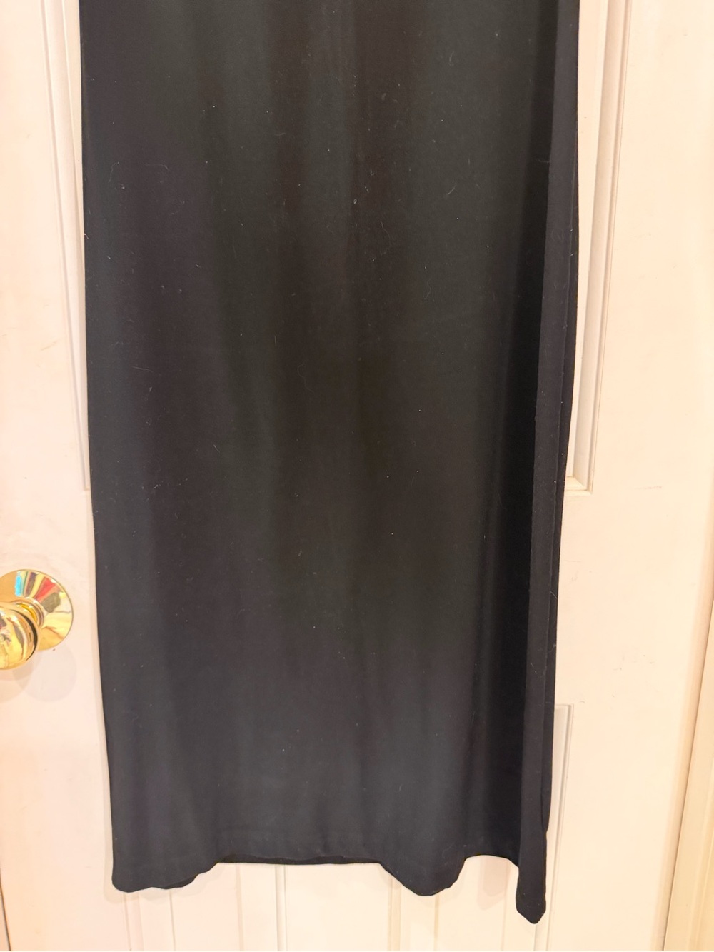 Norma Kamali Black Sleeveless Midi Sheath Dress, Stretch Knit, Size S - Picture 5 of 16